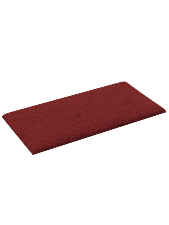 Nástěnné panely 12 ks vínové 30 x 15 cm textil 0,54 m²
