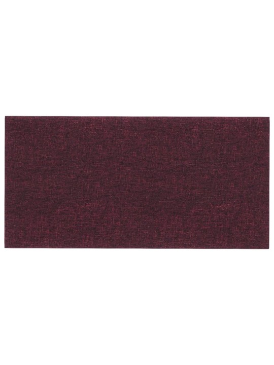 Nástěnné panely 12 ks fialové 30 x 15 cm textil 0,54 m²