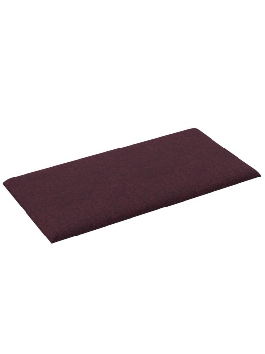 Nástěnné panely 12 ks fialové 30 x 15 cm textil 0,54 m²