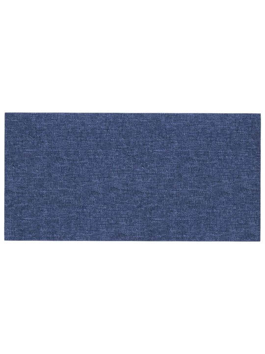 Nástěnné panely 12 ks modré 30 x 15 cm textil 0,54 m²