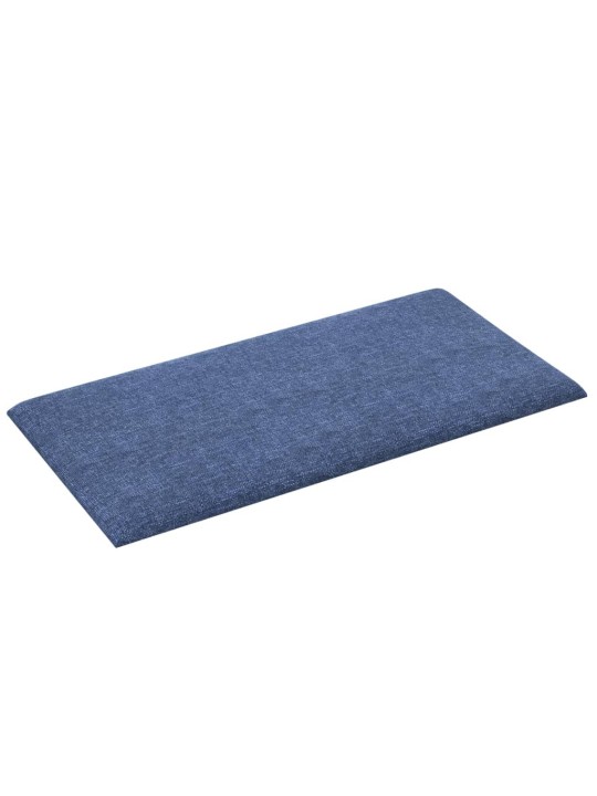 Nástěnné panely 12 ks modré 30 x 15 cm textil 0,54 m²