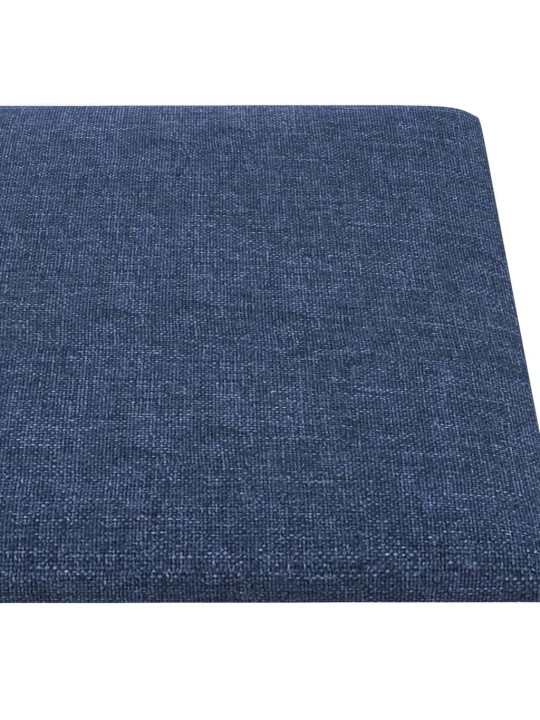 Nástěnné panely 12 ks modré 30 x 15 cm textil 0,54 m²