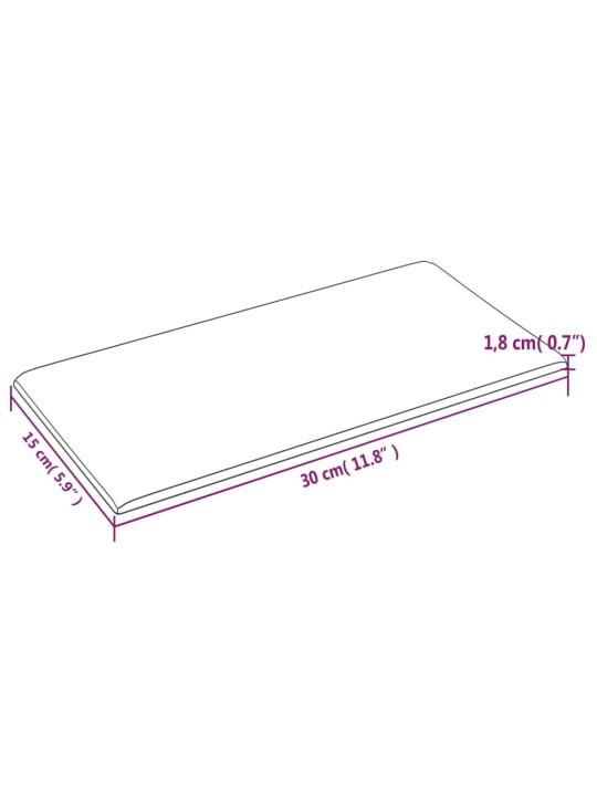 Nástěnné panely 12 ks modré 30 x 15 cm textil 0,54 m²