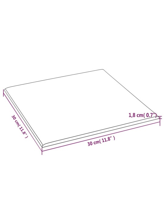 Nástěnné panely 12 ks světle šedé 30 x 30 cm textil 1,08 m²