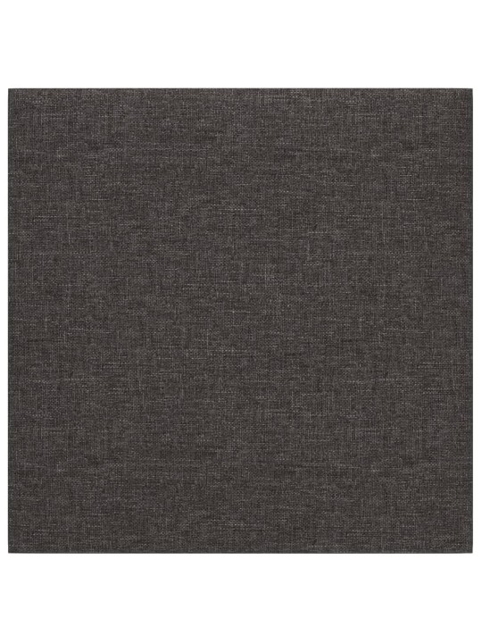 Nástěnné panely 12 ks tmavě šedé 30 x 30 cm textil 1,08 m²