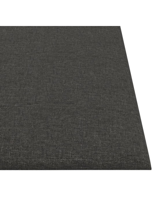 Nástěnné panely 12 ks tmavě šedé 30 x 30 cm textil 1,08 m²