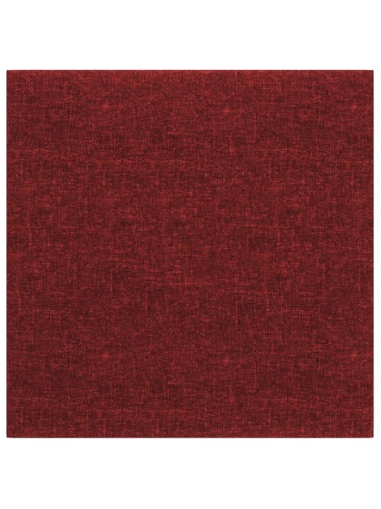 Nástěnné panely 12 ks vínové 30 x 30 cm textil 1,08 m²