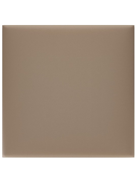 Nástěnné panely 12 ks cappuccino 30 x 30 cm umělá kůže 1,08 m²