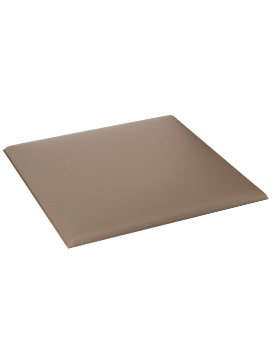 Nástěnné panely 12 ks cappuccino 30 x 30 cm umělá kůže 1,08 m²