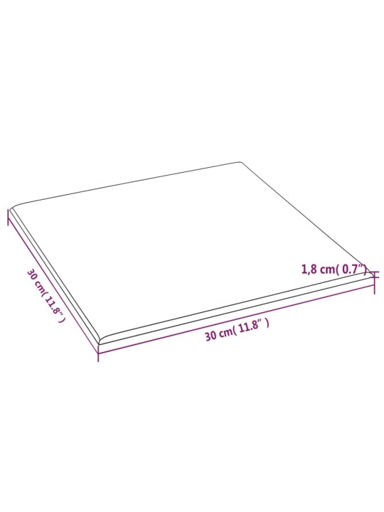 Nástěnné panely 12 ks cappuccino 30 x 30 cm umělá kůže 1,08 m²