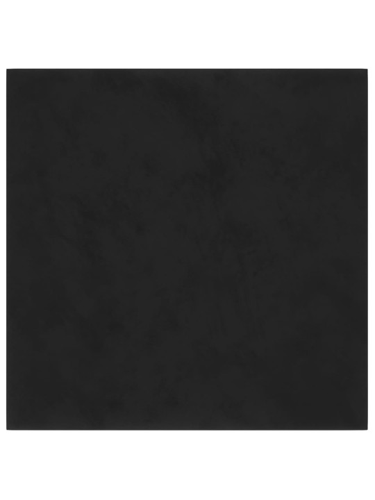 Nástěnné panely 12 ks černé 30 x 30 cm samet 1,08 m²