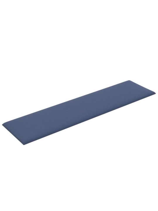 Nástěnné panely 12 ks modré 60 x 15 cm textil 1,08 m²