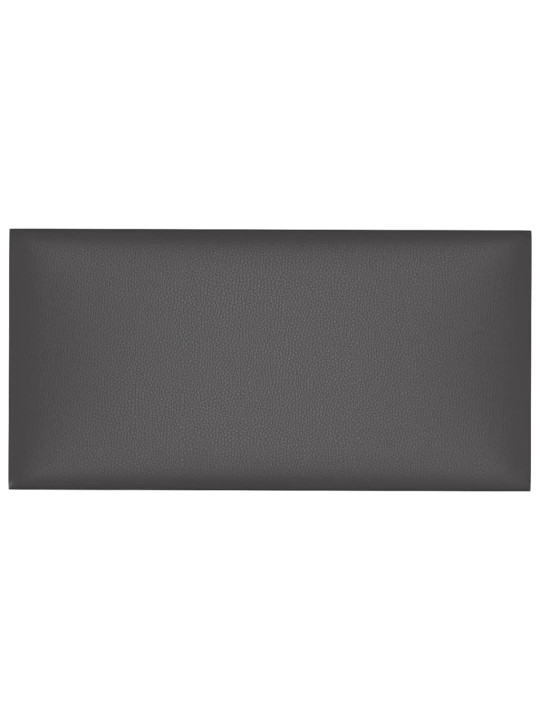 Nástěnné panely 12 ks šedé 60 x 30 cm umělá kůže 2,16 m²