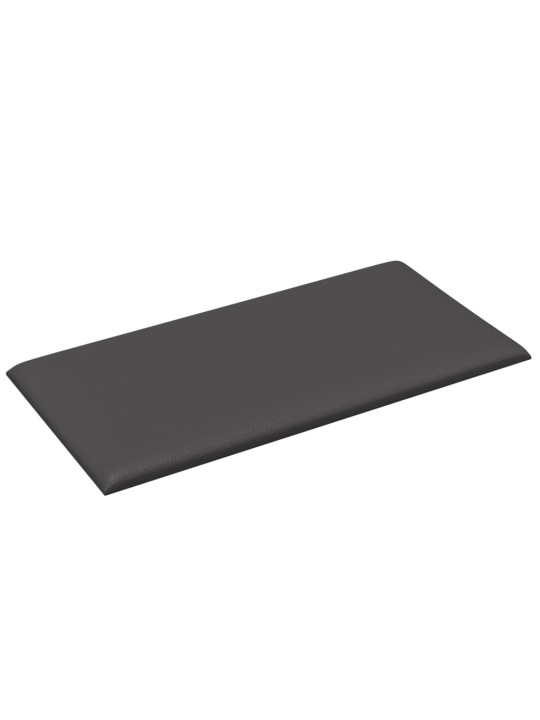 Nástěnné panely 12 ks šedé 60 x 30 cm umělá kůže 2,16 m²