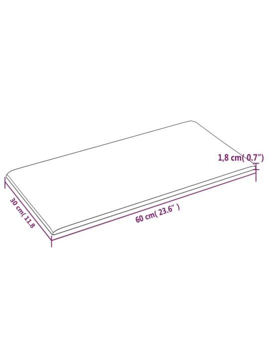 Nástěnné panely 12 ks šedé 60 x 30 cm umělá kůže 2,16 m²