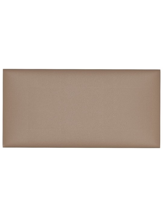 Nástěnné panely 12 ks cappuccino 60 x 30 cm umělá kůže 2,16 m²