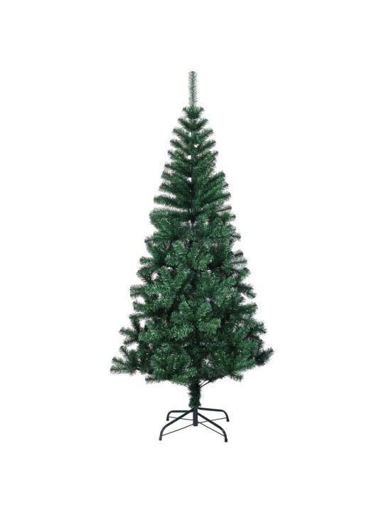 Umělý vánoční stromek s duhovým jehličím zelený 210 cm PVC
