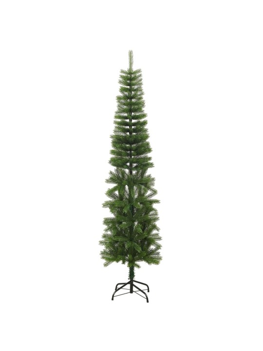 Umělý úzký vánoční stromek se stojanem 240 cm PE