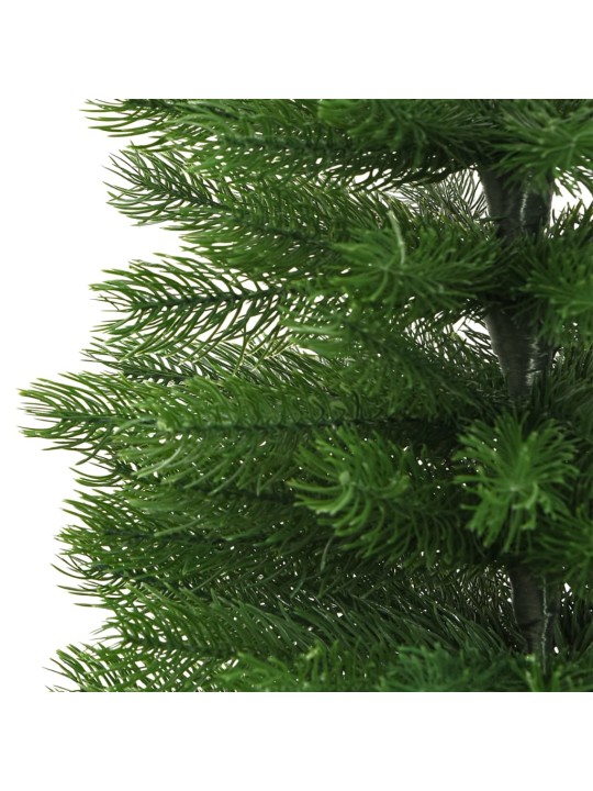 Umělý úzký vánoční stromek se stojanem 240 cm PE