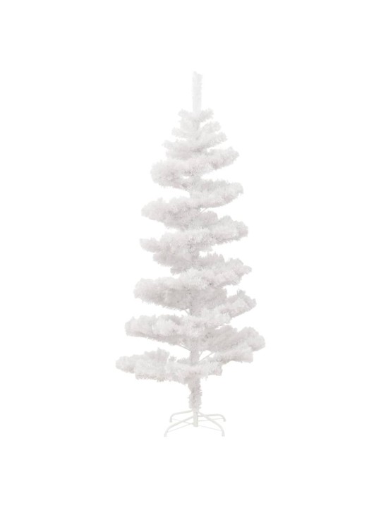 Spirálový vánoční stromek s LED a stojanem bílý 180 cm PVC