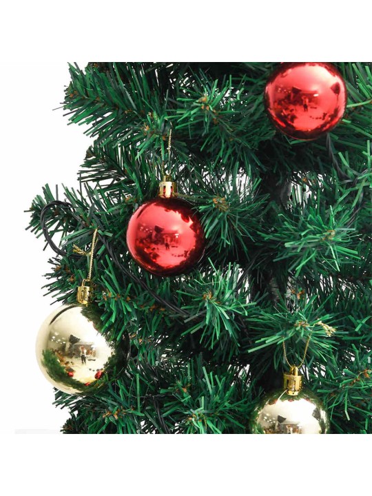 Vánoční kaktus se stojanem a LED zelený 210 cm PVC
