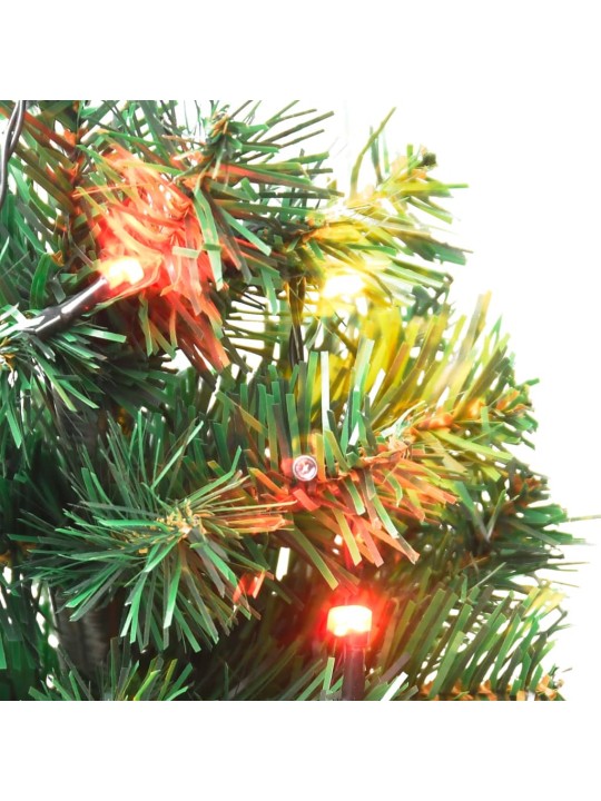 Vánoční stromky k cestě 6 ks vícebarevné LED diody 45 cm PVC