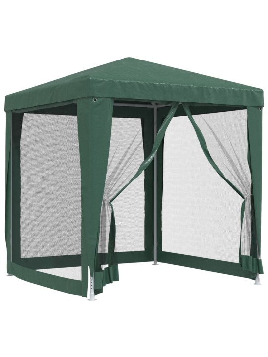 Party stan se 4 síťovanými bočnicemi zelený 2 x 2 m HDPE