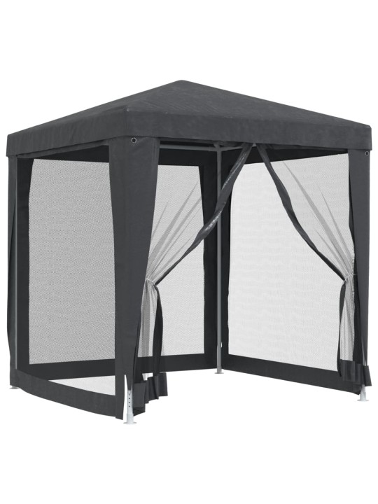 Party stan se 4 síťovanými bočnicemi antracitový 2 x 2 m HDPE
