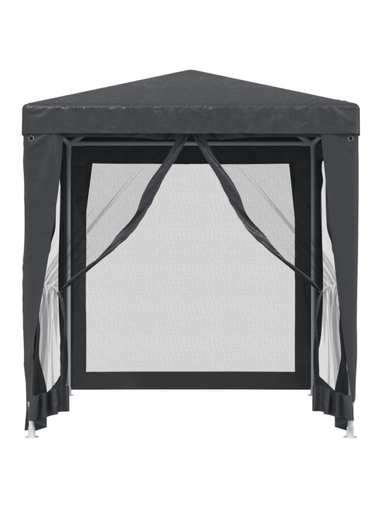 Party stan se 4 síťovanými bočnicemi antracitový 2 x 2 m HDPE