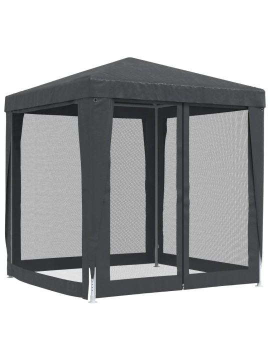Party stan se 4 síťovanými bočnicemi antracitový 2 x 2 m HDPE