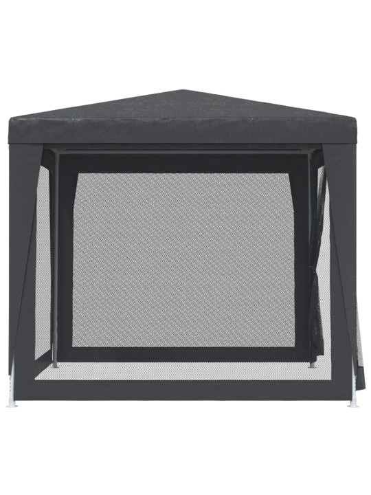 Party stan se 4 síťovanými bočnicemi antracitový 2,5x2,5 m HDPE