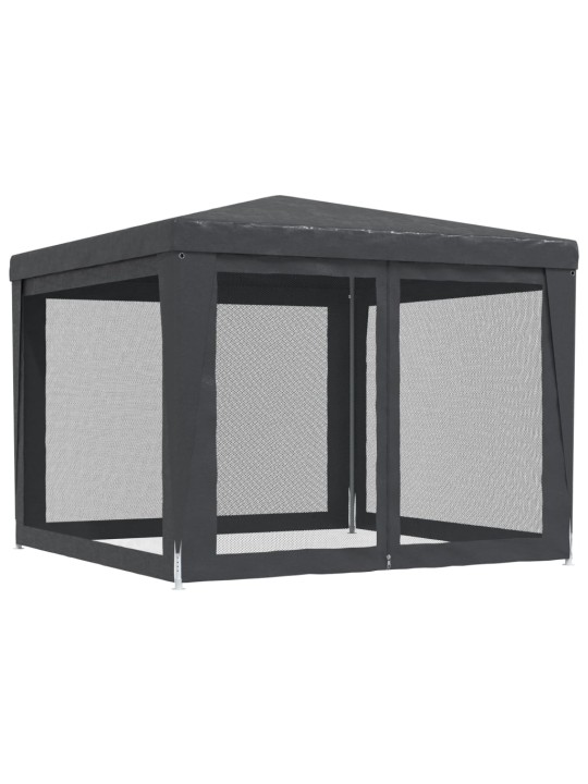 Party stan se 4 síťovanými bočnicemi antracitový 3 x 3 m HDPE