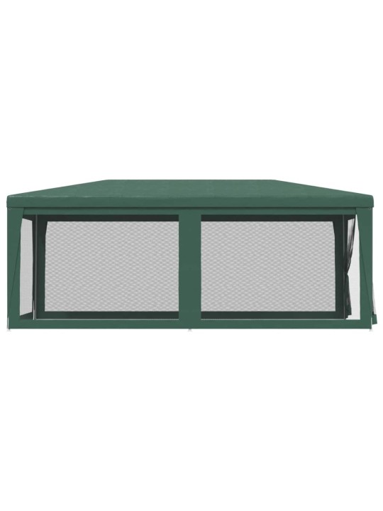 Party stan se 6 síťovanými bočnicemi zelený 3 x 6 m HDPE