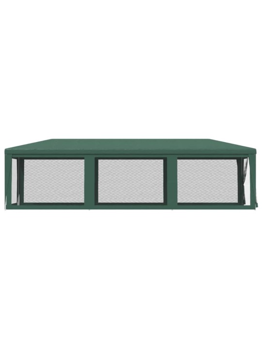Party stan s 8 síťovanými bočnicemi zelený 3 x 9 m HDPE