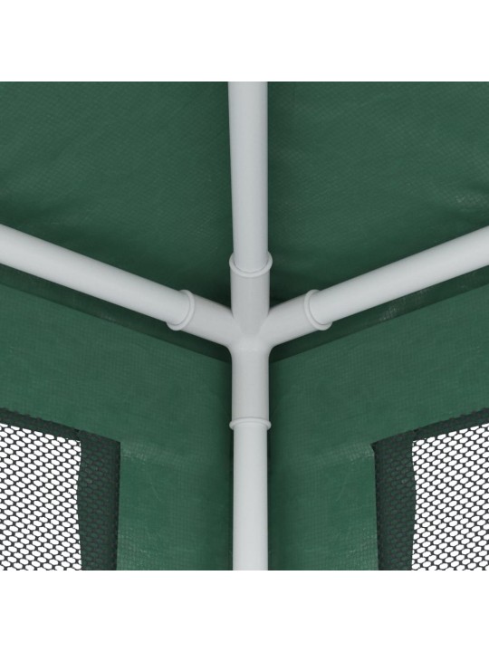 Party stan s 10 síťovanými bočnicemi zelený 3 x 12 m HDPE