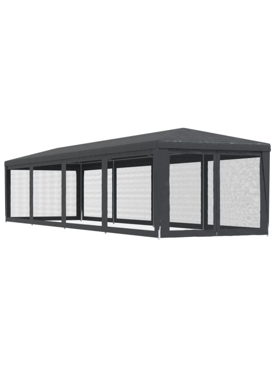Party stan s 10 síťovanými bočnicemi antracitový 3 x 12 m hdpe