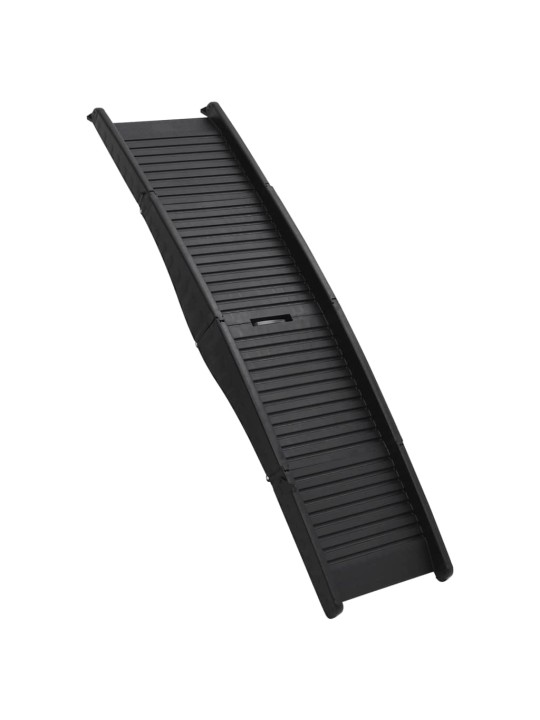 Skládací rampa pro psy černá 153 x 40 x 12,5 cm plast