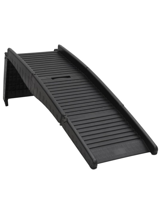 Skládací rampa pro psy černá 153 x 40 x 12,5 cm plast