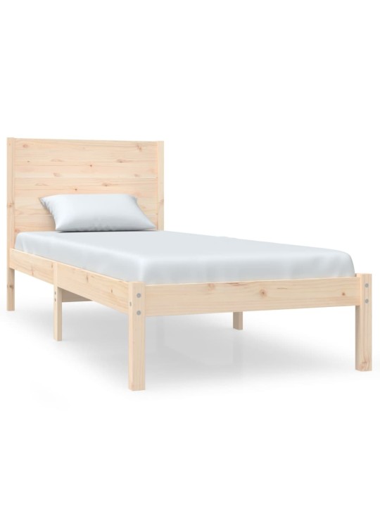 Rám postele masivní dřevo 90 x 190 cm single
