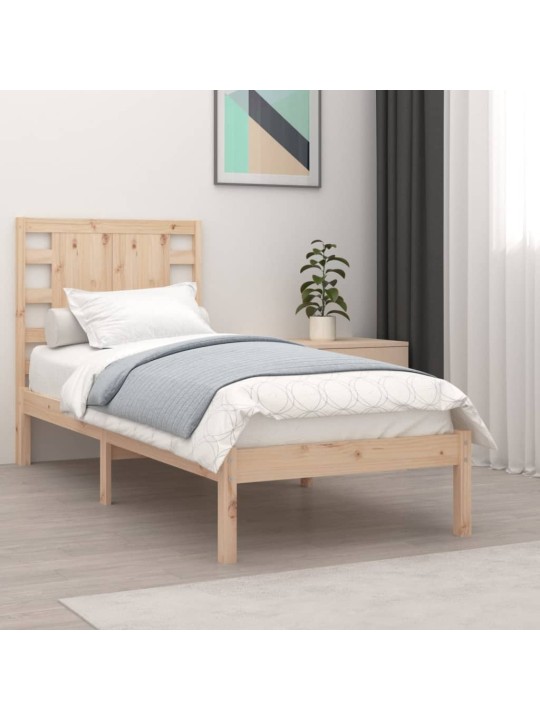 Rám postele masivní dřevo 90 x 190 cm Single
