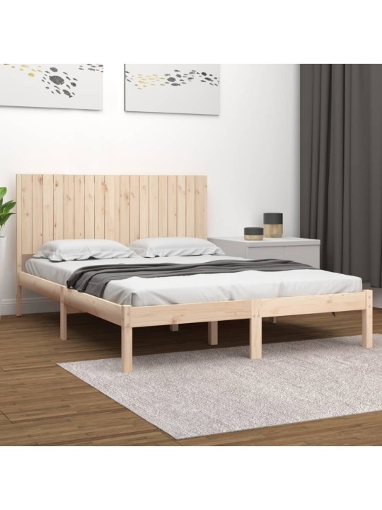 Rám postele masivní dřevo 180 x 200 cm Super King Size
