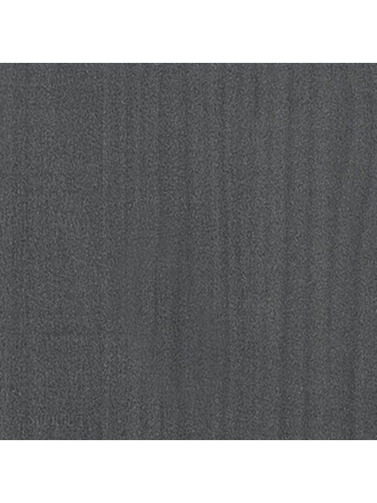 Rám postele šedý masivní borovice 200 x 200 cm