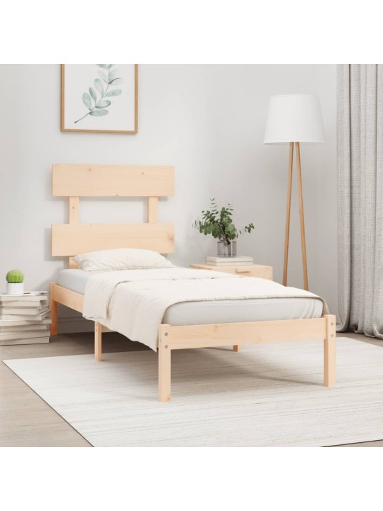 Rám postele masivní dřevo 90 x 190 cm Single