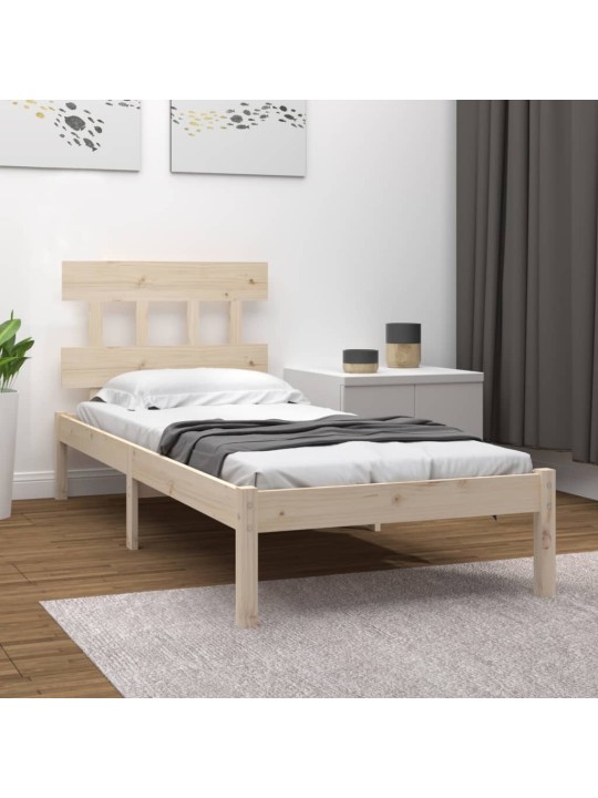 Rám postele masivní dřevo 90 x 190 cm Single