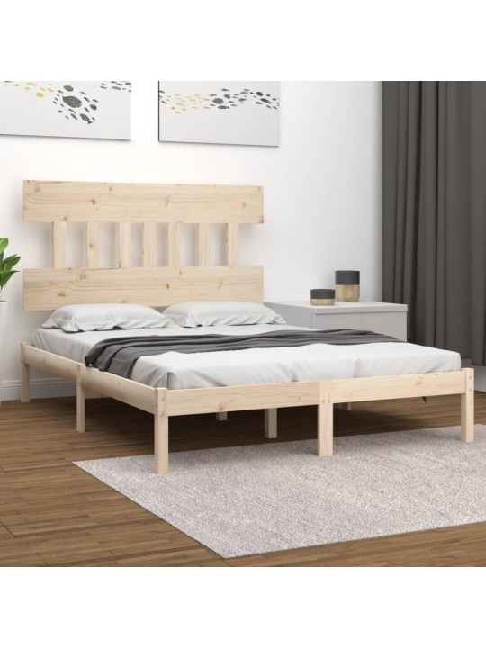 Rám postele masivní dřevo 180 x 200 cm Super King Size