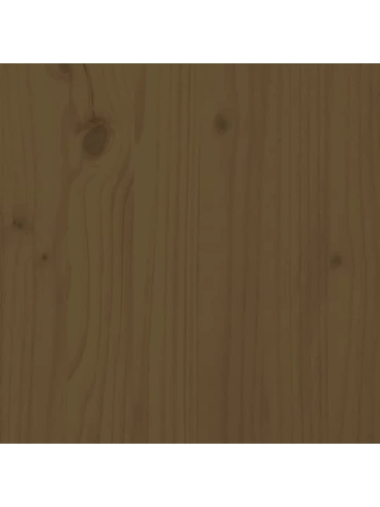 Rám postele medově hnědý masivní dřevo 200 x 200 cm