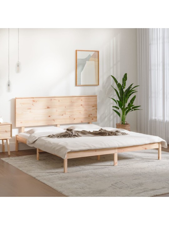 Rám postele masivní dřevo 180 x 200 cm Super King Size
