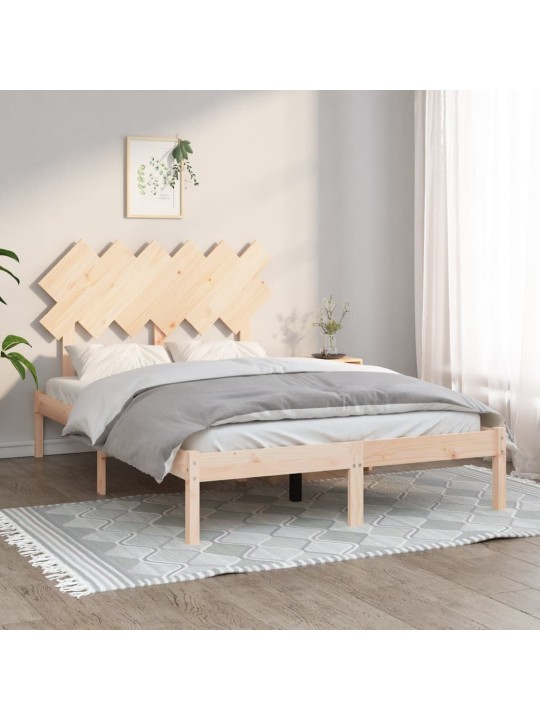 Rám postele 135 x 190 cm Double masivní dřevo