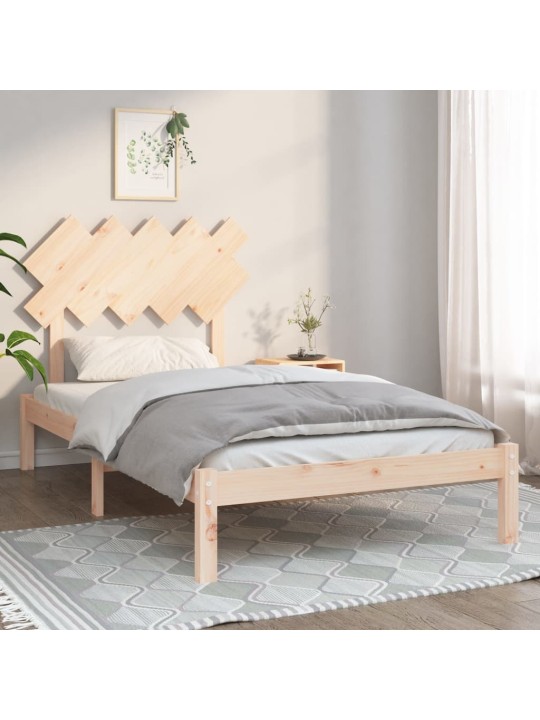 Rám postele 100 x 200 cm masivní dřevo