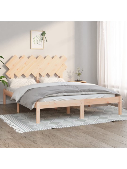 Rám postele 140 x 200 cm masivní dřevo